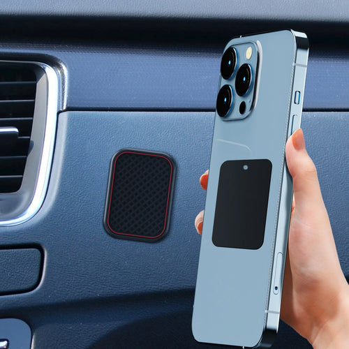 Magnetic Car Phone Mount Rectangle Flat Universal Car Phone Holder for Dashboard Fridge Desk Smartphone Holder Strong Magnets